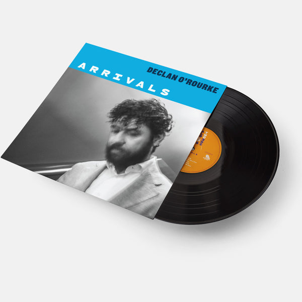 Photo of Declan O'Rourke's Arrivals record on vinyl.