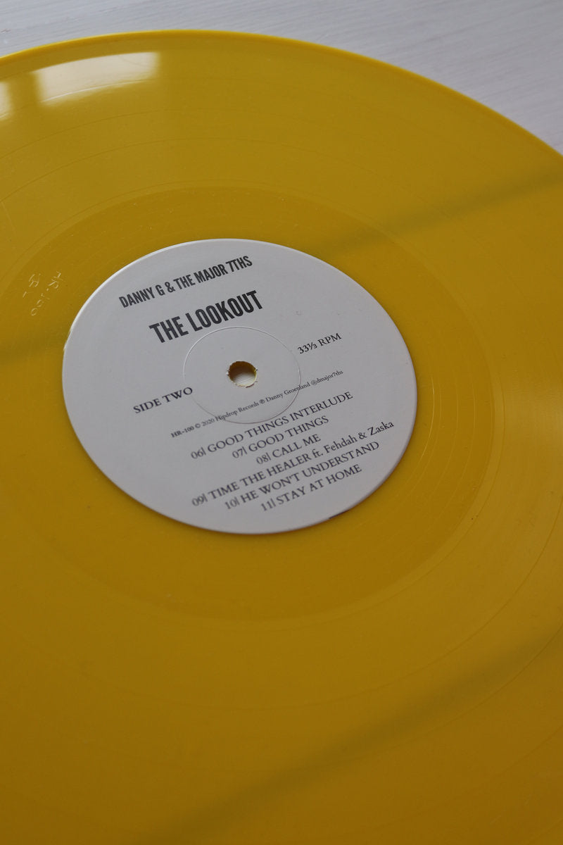 Danny G & the Major 7ths - The Lookout - Limited Edition Yellow Vinyl 12" LP