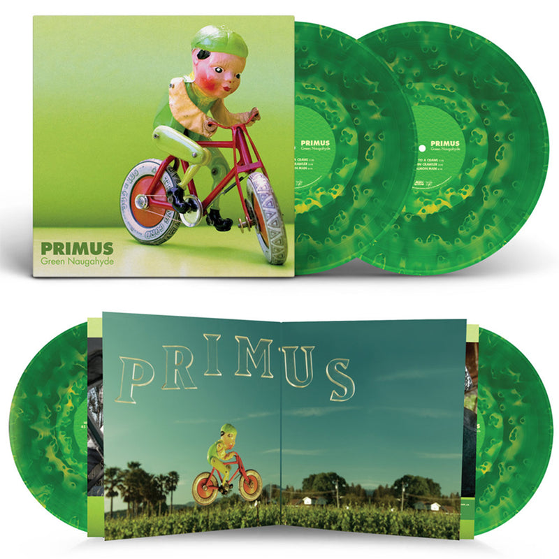 Primus - Green Naugahyde - 10th Anniversary Deluxe Edition - Ghostly Green Coloured Vinyl Double LP