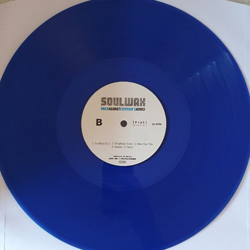 Soulwax – Much Against Everyone's Advice – Limited Edition Blue Vinyl