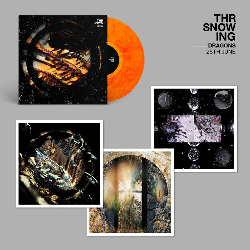 Throwing Snow - Dragons - Limited Edition Marbled Orange Vinyl