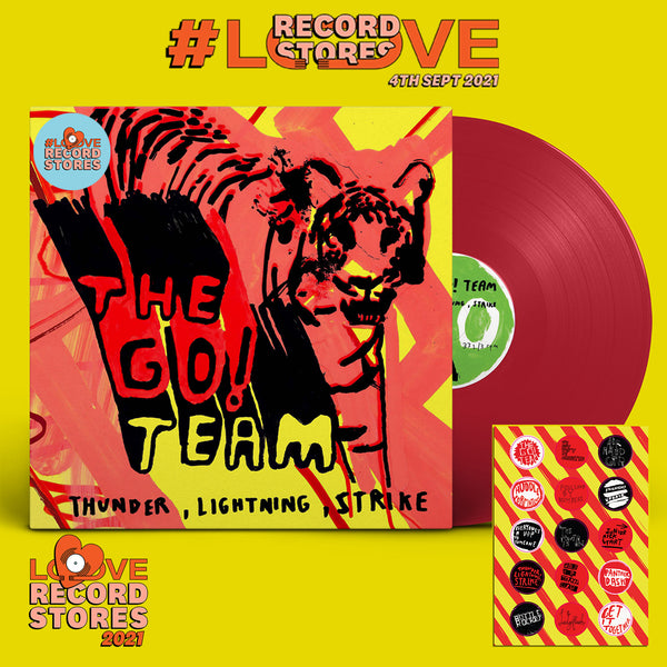 The Go! Team - Thunder, Lightning, Strike - Limited Edition Magenta Vinyl - Love Record Stores Edition 2021