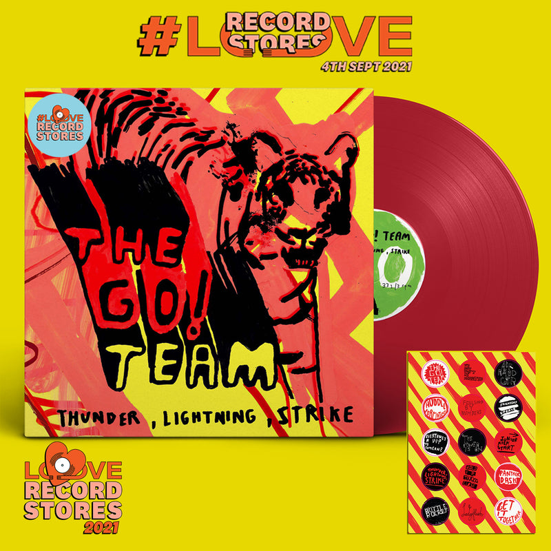The Go! Team - Thunder, Lightning, Strike - Limited Edition Magenta Vinyl - Love Record Stores Edition 2021